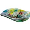 GILDE GLAS art Ciotola rotonda in vetro - dipinta a mano - con gocce colorate - Ø 46 cm