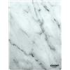 Cook Concept KD3348 - Tagliere rettangolare in vetro temperato effetto marmo bianco e grigio, H0,4 x 30 x 40 cm