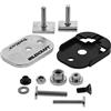 Milescraft TrackLock 4022 - Base di bloccaggio per banco con morsetto, accessorio di bloccaggio per binari a T, nero metallizzato