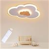 FANLG Plafoniera Cameretta Bambini Lampadario Nuvola Cameretta 60cm Plafoniera Led Soffitto Dimmerabile con Telecomando 3000-6000K Lampada da soffitto Cameretta Bambina camera da letto 32W