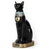 HERCHR Gatto Dea Scultura Figurine Statua, Egiziano Scultura Esotico Antico Statuetta Scrivania Decorazione(L)