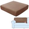 SHUOJIA Fodere per Cuscini per Divani, Protezioni per Cuscini per Sedili in Tessuto di Velluto Elasticizzato,Cuscino per Divano Fodera per mobili Coprisedile per Divano (Brown,Backrest Cover)