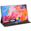 Yodoit Monitor portatile 17,3 pollici 100% sRGB 1920 × 1080 Schermo monitor FHD IPS Display con USB Tipo C Altoparlanti integrati Monitor per la cura degli occhi per PC, laptop, MacBook, Xbox, Switch
