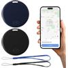 SELURK 2 Pezzi Localizzatore GPS Bluetooth 5.2 per Chiavi, Borse, Portafogli, Animali, Valigie, Tracker GPS Smart Compatibile con iOS e Android, Allarme Sonoro, Ricerca Bidirezionale, distanza di 15 m