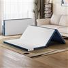 LINSY HOME Materasso pieghevole 160 x 200 cm con rivestimento extra impermeabile, materasso Tencel Trifold da 7,5 cm, materasso in memory foam, pieghevole, portatile, facile da riporre, divano letto
