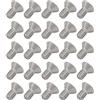 PATIKIL 1/4-20x1/2 Piatto Testa Esagonale Presa Cappuccio Vite, 25pz 304 Inox Acciaio Viti