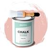 PECTRO Chalk Paint Vernice a Gesso 750ml + Pennello Tondo in Legno Pack - Pittura per Mobili Senza Carteggiare - Chalk Paint Bianco e Colori per legno Efetto Polvere (ROSA ANTICO)