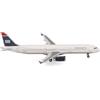 Herpa modellino aereo American Airlines Airbus A321 - livrea US Airways Heritage - N578UW, miniatura in scala 1:500, da collezione, modello di aereo senza base, metallo