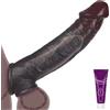 Girlove Guaina Pene con Anelli per Coppia, Medical Silicone Penis Sleeve con Cock Ring per Uomo, per Guaine Prolunghe e l'ingrandimento del pene, Ritarda l'eiaculazione Aumenta per L'erezione(YDL-035) (nero)