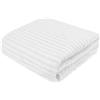 Cotton Market Coperta Pelosa in Pile Bifacciale 220x240 cm - Morbida e Calda per Soggiorno e Camera da Letto - Plaid per Divano, Coperta Matrimoniale per Sofa - Coperta in Pile - Bianco
