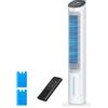 Dreo Ventilatore a torre con raffreddamento silenzioso, ventilatore con raffreddamento ad acqua, 40 pollici, refrigeratore evaporativo con funzione girevole a 80°, 3 modalità, 4 velocità, telecomando