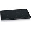 SEVERIN DK 1033 Piano Cottura a Doppia Induzione - 3400W, Vetroceramica Ø22cm, Display Touch, Timer, Spegnimento Automatico, Nero, Compatto e Facile da Pulire