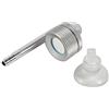 Zerodis Atomizzatore CO2 per Acquario, Atomizzatore per Diffusore di Anidride Carbonica in Lega di Alluminio con Ventosa per Acquario(Argento)