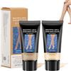Gubuyi Fondotinta per Gambe e Corpo, Trucco per Gambe Impermeabile, Trucco per Coprire i Tatuaggi, Copri Cicatrici da Tatuaggio Waterproof per Gambe e Corpo, Fondotinta Coprente(Marrone chiaro + medio)