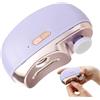 Kioriur Tagliaunghie automatico 3 in 1 - Tagliaunghie per adulti, trapano per unghie automatico con ricarica USB, tagliaunghie elettrico professionale sicuro a 2 velocità con luce LED, taglio