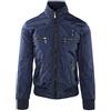 Ciabalù Giubbotto Uomo Impermeabile Leggero Giacca a Vento Slim Fit Elegante Blu Nero Verde (Blu, XXL)