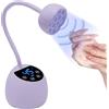 CGBE Mini Lampada UV Led Unghie con Sensore Automatico Intelligente e Display LCD, 12 Perline LED Mini Lampada Unghie con 4 Timers, 36W Asciuga Unghie Portatile Adatta per Salone e Casa, Viola