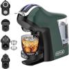 KOTLIE EM-308A Macchina da caffè 5 in 1, supporta doppia estrazione per bevande calde e fredde, con quattro temperature selezionabili e sette livelli di regolazione della quantità di acqua (VERDE)