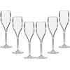 BREVETTI WAF Calici Flute Opale Bicchieri Infrangibili, Lavabili e Riutilizzabili, in Plastica per Prosecco, Spumante e Champagne, 6 pezzi per confezione, Capacità 15 cl