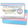 NumeroPhi Tessera Orgoglio Trans, Accessori LGBTI, ID di Membro, Regalo Inclusivo, PVC