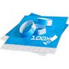 Docksnet Braccialetti Carta Eventi Numerati, Resistenti e Personalizzabili - Bracciali Colorati Identificativi, Monouso e Impermeabili per Discoteche, Festival e Piscine (100 Pezzi, Blu)