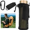 Dozylive Borsa Tattica Molle per Bottiglia d'Acqua, Porta Borraccia Zaino in Rete, Portaborraccia Tattico Pieghevole con Moschettone, 1.5L Borsa per Viaggi Pesca Escursionismo attività all'Aperto