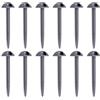 SG Store 60 Picchetti per Tenda A Forma di Fungo in Plastica da 9,5 Cm Grigi per Fissare Cinghie E Teli al Terreno Ideali per Supporto per Piante da Giardinaggio E Gazebo.