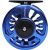 Raprance Mulinello da pesca a mosca, in lega di alluminio lavorato a CNC, mulinello a mosca grande arbor, 3/4, 5/6, 7/8 wt in blu (7/8)
