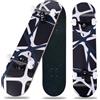CLYCTIP Skateboard completo Cruiser 31x8 pollici, per principianti, in legno d'acero 8 strati, cuscinetti ABEC-11, Double Kick Deck Concave per ragazzi e adulti (Blackwhite)