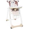 Chicco Polly 2 Start, Seggiolone Per Neonati Dalla Nascita a 3 Anni (15 Kg), Regolabile, 4 Ruote, Schienale Completamente Inclinabile In Sedia E Chiusura Compatta, Monkey
