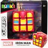 Rubik's Cubo Rubik's, cuber Iron Man, rompicapo da risolvere, articolo da collezione Iron Man, giocattolo tattile, per adulti e bambini dagli 8 anni in su