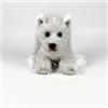 DQB DeQUBE Fondazione BOCALAN - Peluche Westie Terrier bianco seduto 12 cm - + 0 mesi (DeQube 939D00260)