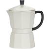 Balvi Mug Moka Colore Grigio Tazza a Forma di Moka con Coperchio Ceramica 14,6x11,7x8,8 cm