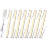 Cefrank Barre Luminose LED Sotto Mobile, Luci Armadietti, 8pcs 30cm V-Shape, 16 Watt 1600 Lumens, Bianco Caldo (3000K)