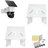TEKCAM Montaggio ad angolo esterno compatibile con Eufy Security SoloCam S340/E30/E42, Eufy Security 4G LTE Cam S330, 2 supporti angolari in metallo per telecamere CCTV, supporto grandangolare per interni ed