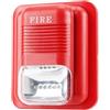 Agatige Allarme Acustico e Luminoso, DC12V/24V Allarme di Protezione Antincendio Sonoro e Luminoso Sistema di Sicurezza Allarme Sirena Stroboscopica, 6 LED Integrati