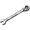 Non Stop Auto Tools Chiave combinata a cricchetto reversibile a 120 denti, non stop, 13 mm