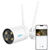 Reolink Telecamera di sicurezza Wi-Fi 2K Reolink con visione notturna a colori CX410W