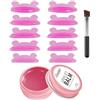 Lomansa Colla Laminazione Ciglia, Bigodini Laminazione Ciglia, Lash Lift Colla, Cuscinetti per il Sollevamento delle Ciglia Facili da Rimuovere, Riutilizzabili e Autoadesivi per Uso in Salone(Rosa)
