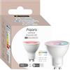 Aqara Lampadina LED T2 GU10 Thread/Zigbee, Bianco Regolabile (2000 K-9000 K), RGB con 16 Milioni di Colori, Equivalente 30 W, Matter, Compatibile con HomeKit, Alexa, Google e Altro