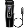 GRACEALL Bollitore Elettrico per Auto 12v e 24v, Piccolo Bollitore Elettrico da Viaggio 450ml per Camion,Auto, Taxi, per Preparare il Tè e il Latte Neonato, con Temperatura Regolabile, Tenere in Caldo