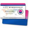 NumeroPhi Tessera Orgoglio Bisessuale, Accessori LGBTI, ID di Membro, Regalo Inclusivo, PVC