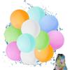 MUNSKT 12 palloncini d'acqua riutilizzabili in silicone con borsa a rete nera, per estate, piscina, spiaggia all'aperto, giochi divertenti per feste, per bambini e adulti