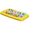 Zempertoopa Portabevande Gonfiabile 2 in 1, Vassoio Galleggiante 8 Fori, Grande capacità, Galleggiante, portabevande per Piscina, Gonfiabile, per Piscina, Gonfiabile, per Piscina (Gelb)