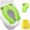 JollyJelly Seggiolone Vasino per Bambini, Copertura per Seggiolone Riutilizzabile Portatile per Vasino Upgrade Pieghevole Antiscivolo Grandi con Borse da Trasporto per Neonati, Bambini e Ragazzi