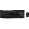 Logitech Kit Tastiera e Mouse senza fili Wireless colore Nero - 920-004512 MK270