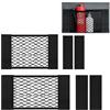 Ayicheyl Rete Bagagliaio Auto 2 Pezzi, Rete Portaoggetti Auto Autoadesivo,Piccolo Organizer Bagagliaio Auto Rete Flessibile Rete Elastica per Auto Universale (40x25cm+60x25cm)