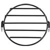 Qiilu 6,5per montaggio laterale per motocicletta, mascherina per griglia rotonda per faro per moto per Cruiser Chopper Cafe Racer(stripes)