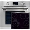 Kaiser EH 6339+KCT 6715 F - Set forno da incasso Autark XXL 86L, con pirolisi e AirFry, display touchscreen, manopola, piano cottura elettrico, 60 cm, 4 zone di cottura, QuickHeat