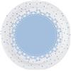 Bigiemme Piatto carta 18 cm - 8 pezzi - baby stelle azzurro
